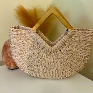 Akira straw beach bag/purse